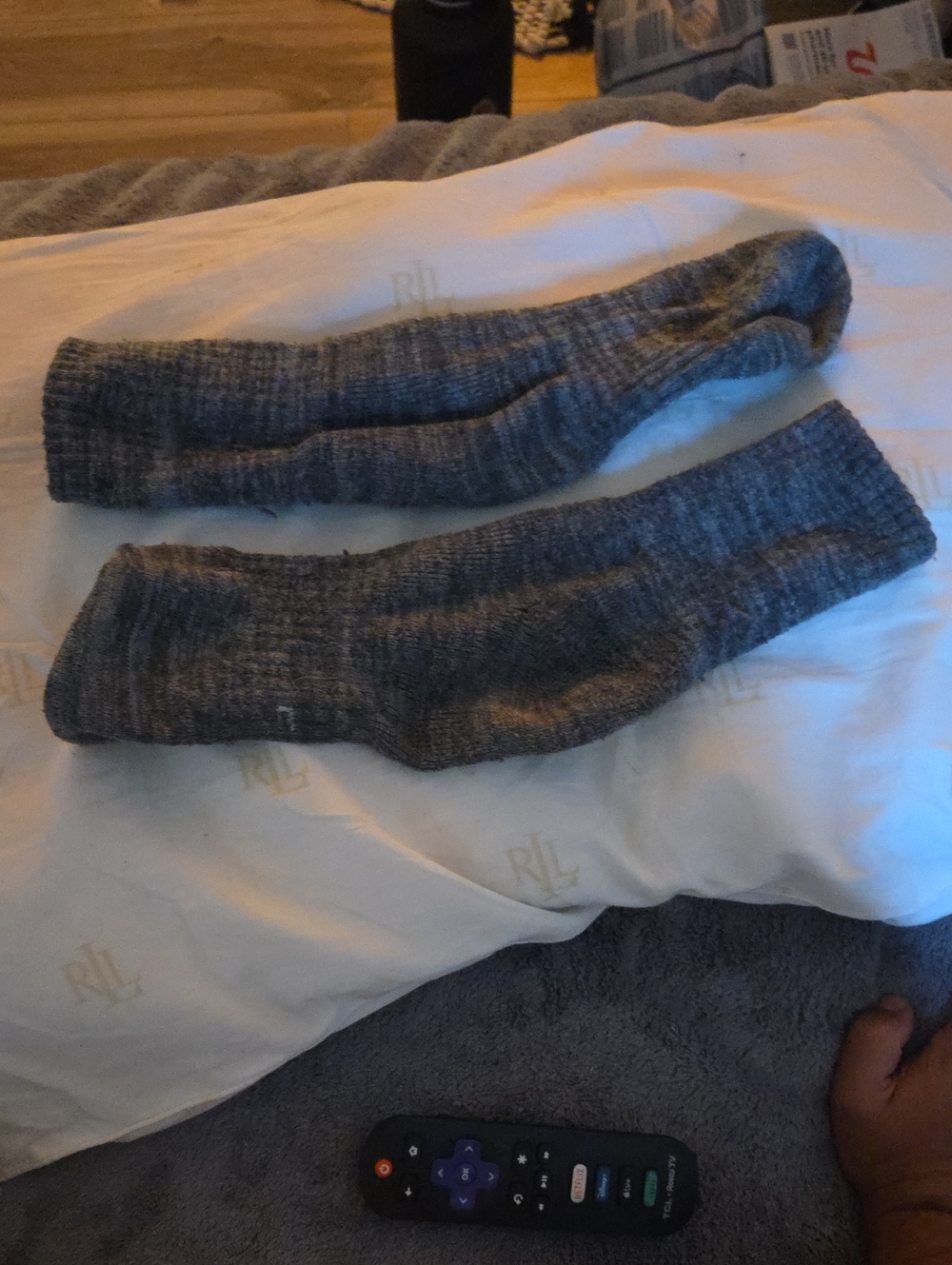 Gray Men's Crew Socks - Comfortable Everyday Wear